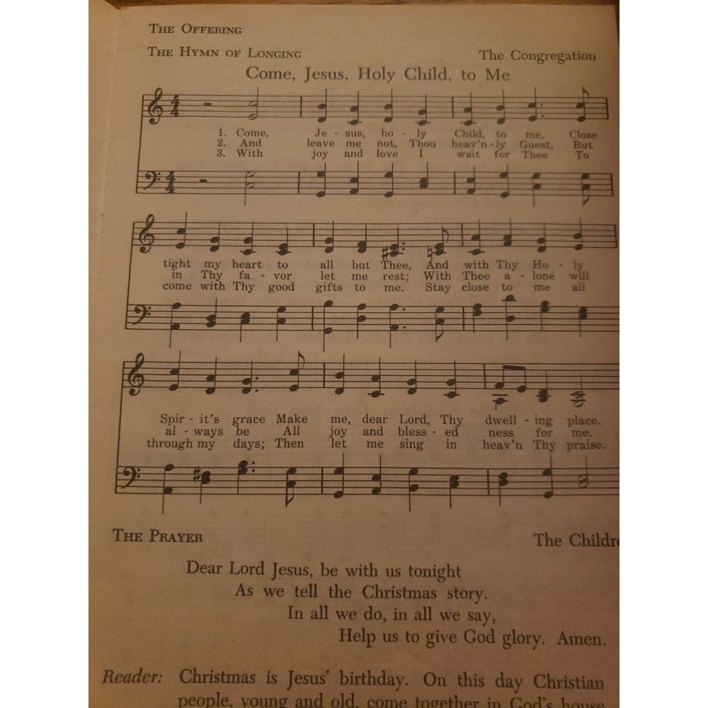 Children Tell of Christmas Vintage 1959 Song Book - Picture 4 of 4